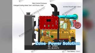 Zona generatore diesel antideflagrante certificato ATEX