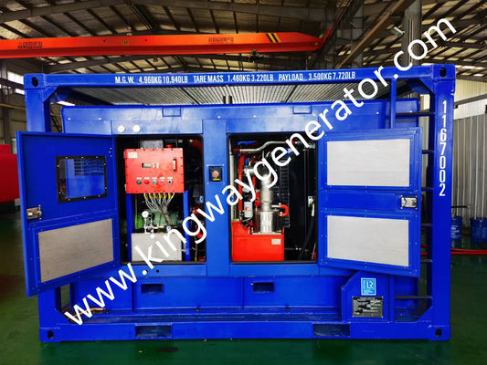 Compressore d'aria diesel antideflagrante Sullair 375CFM Zona ATEX 2 Telaio Kingway DNV