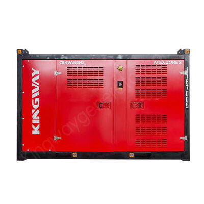 Set di generatori per motori diesel a prova di esplosione ATEX zona 2 da 75 kVA con telaio di sollevamento DNV2.7-1