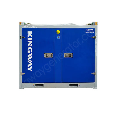 Generatore marino a prova di esplosione da 100 kVA con motore conforme alle norme ATEX Zona 2 e DNV 2.7-1