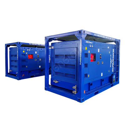 ATEX Zona 2 Set di generatori marini a prova di esplosione da 100 kVA certificati con contenitore offshore DNV 2.7-1