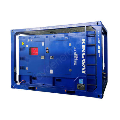 ATEX Zona 2 3 Fase Offshore Oil Gas Field Diesel 425CFM a prova di esplosione Compressore d'aria a motore diesel per piattaforma