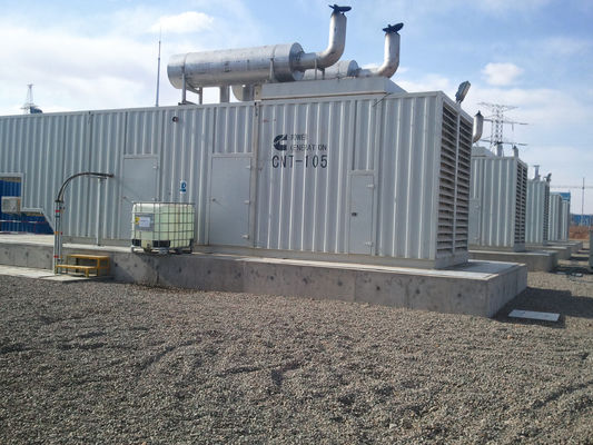 Progetto di generazione silenziosa a gas naturale a 3 fasi raffreddata ad acqua ISO CE 50hz 60hz 1500rpm 1800rpm