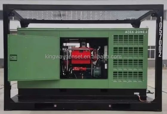3fase DNVGL 2.7-1 telaio a pattinaggio ATEX certificazione 260 CFM 425CFM compressore d'aria a prova di esplosione per piattaforme offshore onshore