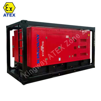 Generatore offshore da 80 KVA per attività pesanti ATEX zona 2 montato in DNV 2.7-1 Skid