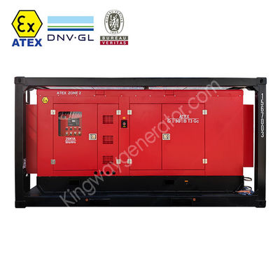 Generatore offshore da 80 KVA per attività pesanti ATEX zona 2 montato in DNV 2.7-1 Skid