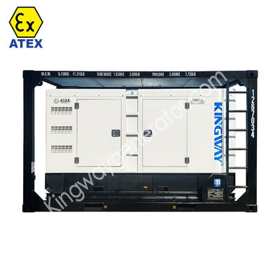 Generatore offshore da 80 KVA per attività pesanti ATEX zona 2 montato in DNV 2.7-1 Skid