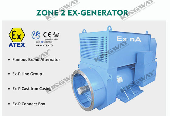 Fornitura 400v 50hz 3 fase 4 filo motore diesel 300kva ex-proof ATEX zona 2 denominato dnvooffshore generatore