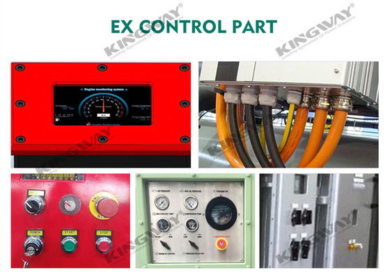 Fornitura motore diesel 800kva 400v 50hz attex zona 2 generatore offshore