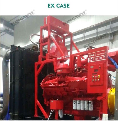 Fornitura 400v 50hz 3 fase 4 filo motore diesel 300kva ex-proof zona ATEX 2 nominale dnv generatore offshore