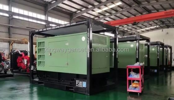 Motore diesel DNV 2.7-1 telaio a pattinatura ATEX certificazione 120kw 150kva compressore d'aria per piattaforme offshore in terraferma zona 2