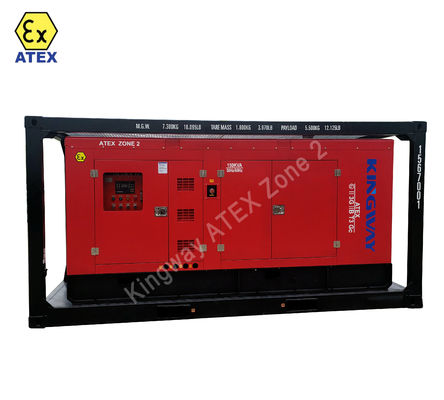 Certificazione ATEX in 3 fasi DNVGL 2.7-1 telaio a scivolo 400kva zona2 generatore diesel a prova di esplosione set piattaforma offshore