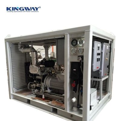 Generatore diesel silenzioso a prova di esplosione della zona II da 20 KVA montato in DNV 2.7-1 per giacimenti offshore di petrolio e gas