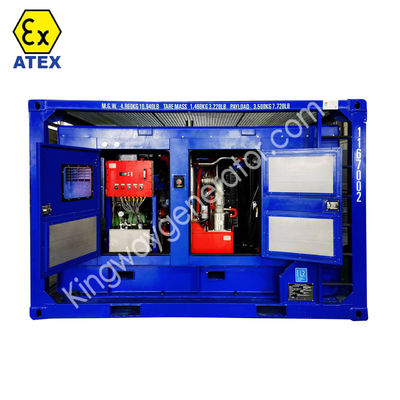 DNV2.7-1 piattaforma a telaio a pattinaggio certificazione ATEX 3fase 800kw 1000kva zona2 set di generatori diesel a prova di esplosione