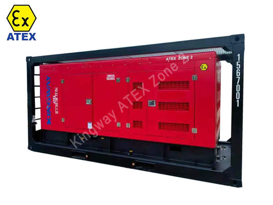 Generatore a prova di esplosione zona 2 certificato ATEX 3fase 400kw 500kva DNVGL 2.7-1 servizio offshore