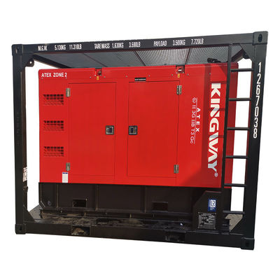 Certificazione ATEX 3fase 200kw 250kva zona2 set di generatori diesel a prova di esplosione DNVGL 2.7-1 motore di servizio di piattaforma a telaio a scivolo