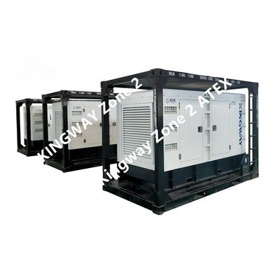 Certificazione ATEX 3 fasi DNVGL 2.7-1 generatore di piattaforma offshore a terra 120kw 150kva zona 2