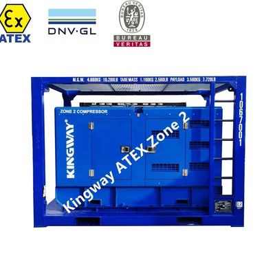 Generatore a prova di esplosione ATEX per l'industria petrolifera e del gas con telaio di sollevamento DNV