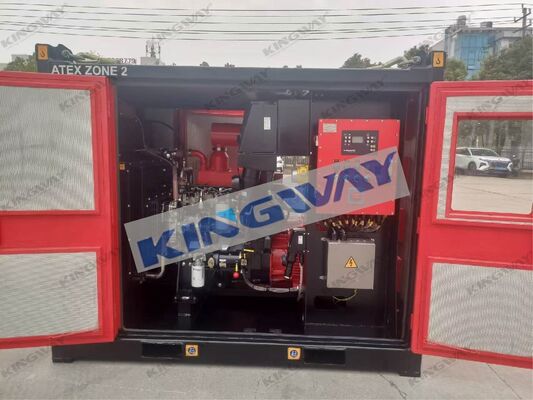 Set di generatori per motori diesel a prova di esplosione ATEX zona 2 da 75 kVA con telaio di sollevamento DNV2.7-1