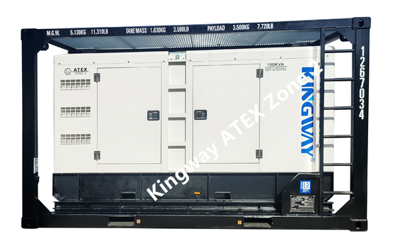 Kingway ATEX ha certificato protetto contro le esplosioni silenzioso diesel del gruppo elettrogeno 60Hz di zona 2