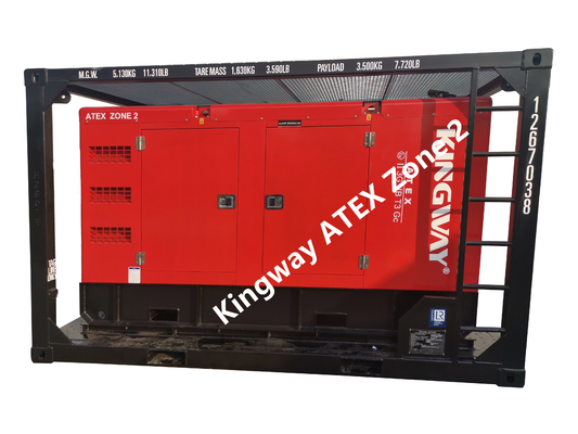 ATEX ha certificato la struttura di sollevamento integrata diesel silenziosa del gruppo elettrogeno 60KVA di zona 2