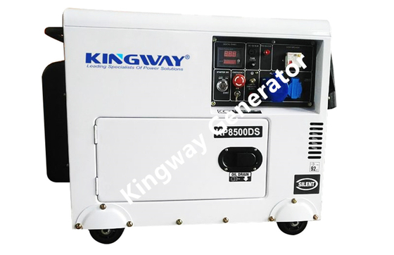 Gruppo elettrogeno portatile diesel silenzioso raffreddato ad acqua di 3phase 50hz 1500rpm 8KVA 12Hp