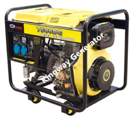 Generatore portatile silenzioso mobile, potere di sostegno del generatore diesel 6KW