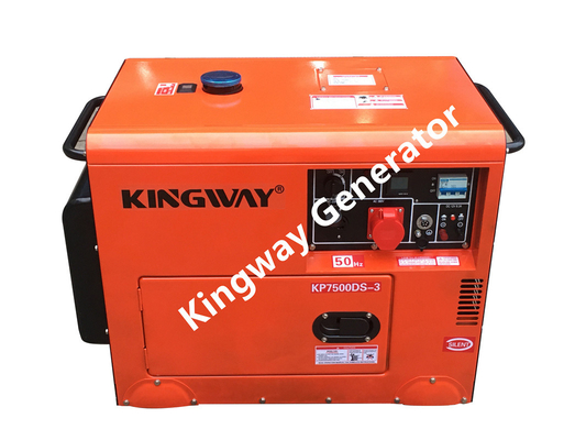 Gruppo elettrogeno silenzioso del generatore portatile arancio di colore 8KVA 12Hp