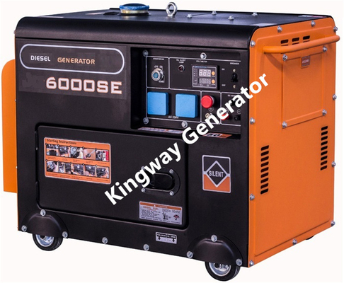 Gruppo elettrogeno silenzioso del generatore portatile arancio di colore 8KVA 12Hp