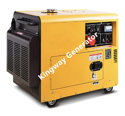 Generatore portatile silenzioso mobile, potere di sostegno del generatore diesel 6KW