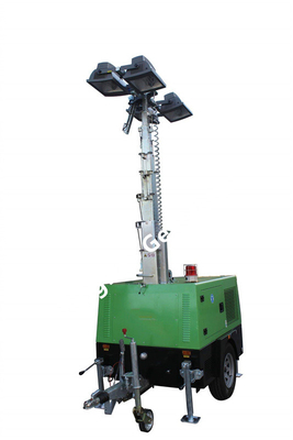 sollevamento meccanico della torre del faro mobile di altezza 200W LED di 5.5m