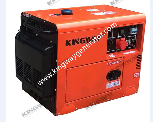 Gruppo elettrogeno silenzioso del generatore portatile arancio di colore 8KVA 12Hp
