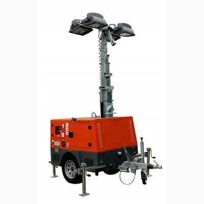 Torre del faro diesel estraente regolabile con un albero ritrattabile verticale di 4 gambe della stalla