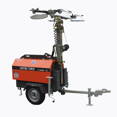 Torre del faro diesel mobile per l'estrazione mineraria del generatore industriale dell'attrezzatura di forma fisica 4kw