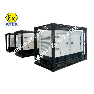 CE Kingway 260CFM ATEX ROHS BV Certified Zone 2 IIB T3 Explosion proof Diesel Engine Air Compressor with good Air Compressor