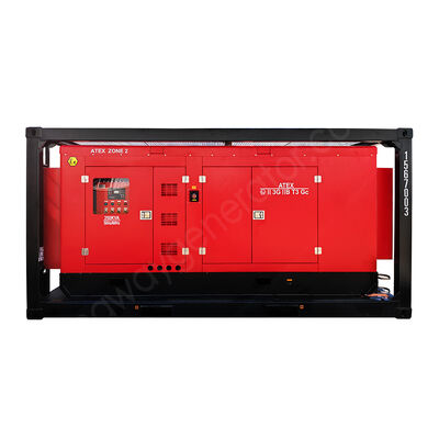 Generatore Diesel Silenziato Kingway ATEX Zona 2 T3 Antideflagrante da 500KVA con Telaio di Sollevamento Certificato DNV
