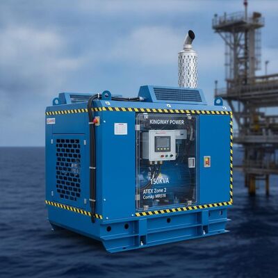 Gruppo elettrogeno diesel Kingway 150KVA ATEX Zona 2 ComAp MRS16 con controller intelligente offshore