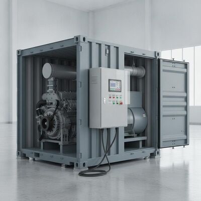 Gruppo elettrogeno marino diesel silenziato da 800kW 1000kVA in container ISO da 20 piedi con controller ATS SmartGen